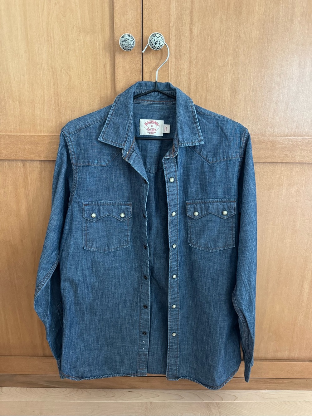 Women’s Vintage Brooks Brothers Blue Denim Western Shirt - Snap Front